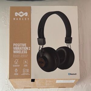 Marley Positive Vibration 2 Wireless Headphones - Black